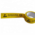 Industrial warning tape print CAUTION ESD mark warning tape yellow PVC warning tape